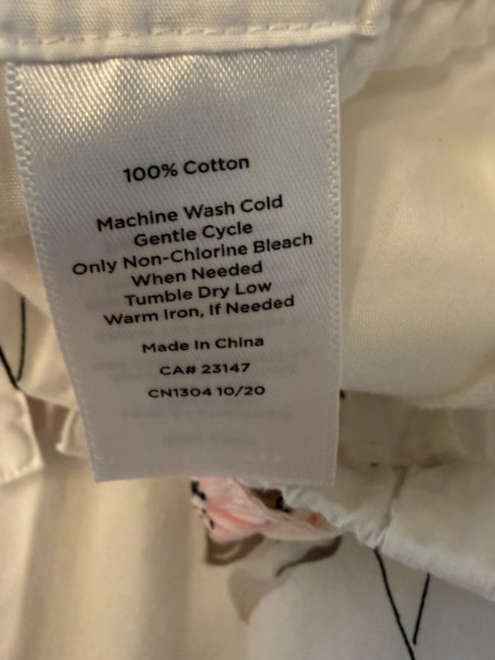 Haven Well Within Pajama Set Medium Long Sleeve Floral White Cotton - Picture 16 of 16